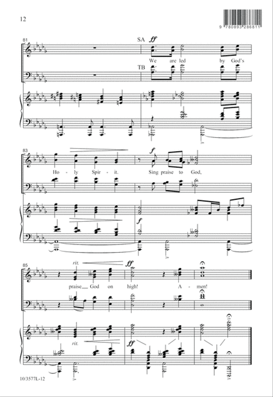 Not by Might, Nor by Power 4-Part scores gallery preview page 12