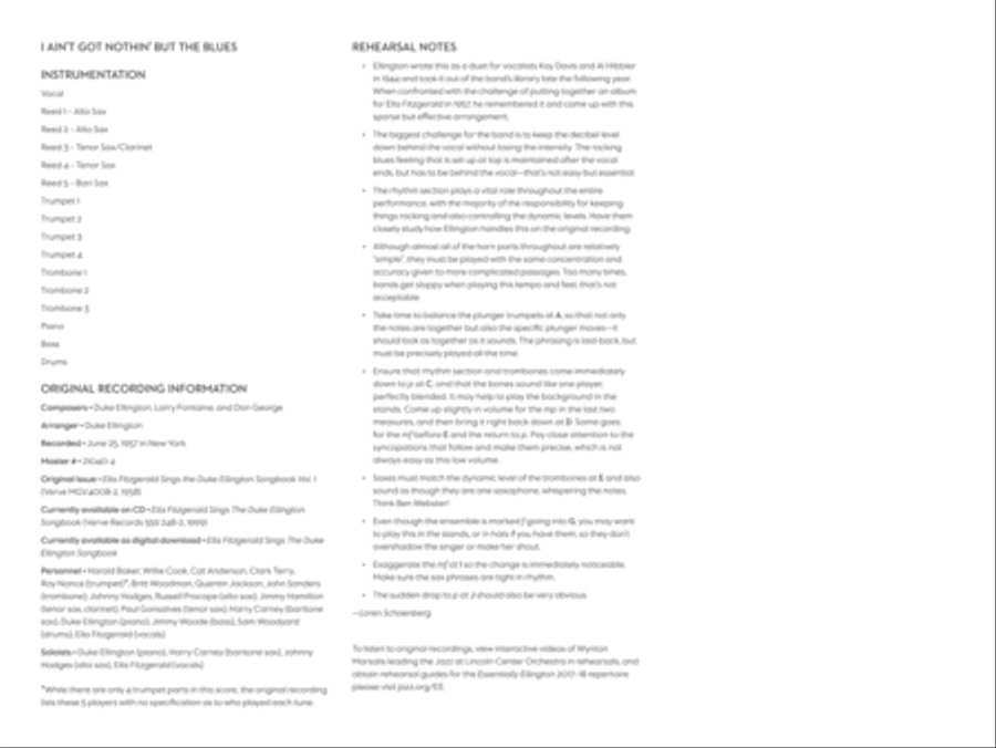 I Ain't Got Nothin' But the Blues: Score Jazz Ensemble scores gallery preview page 4
