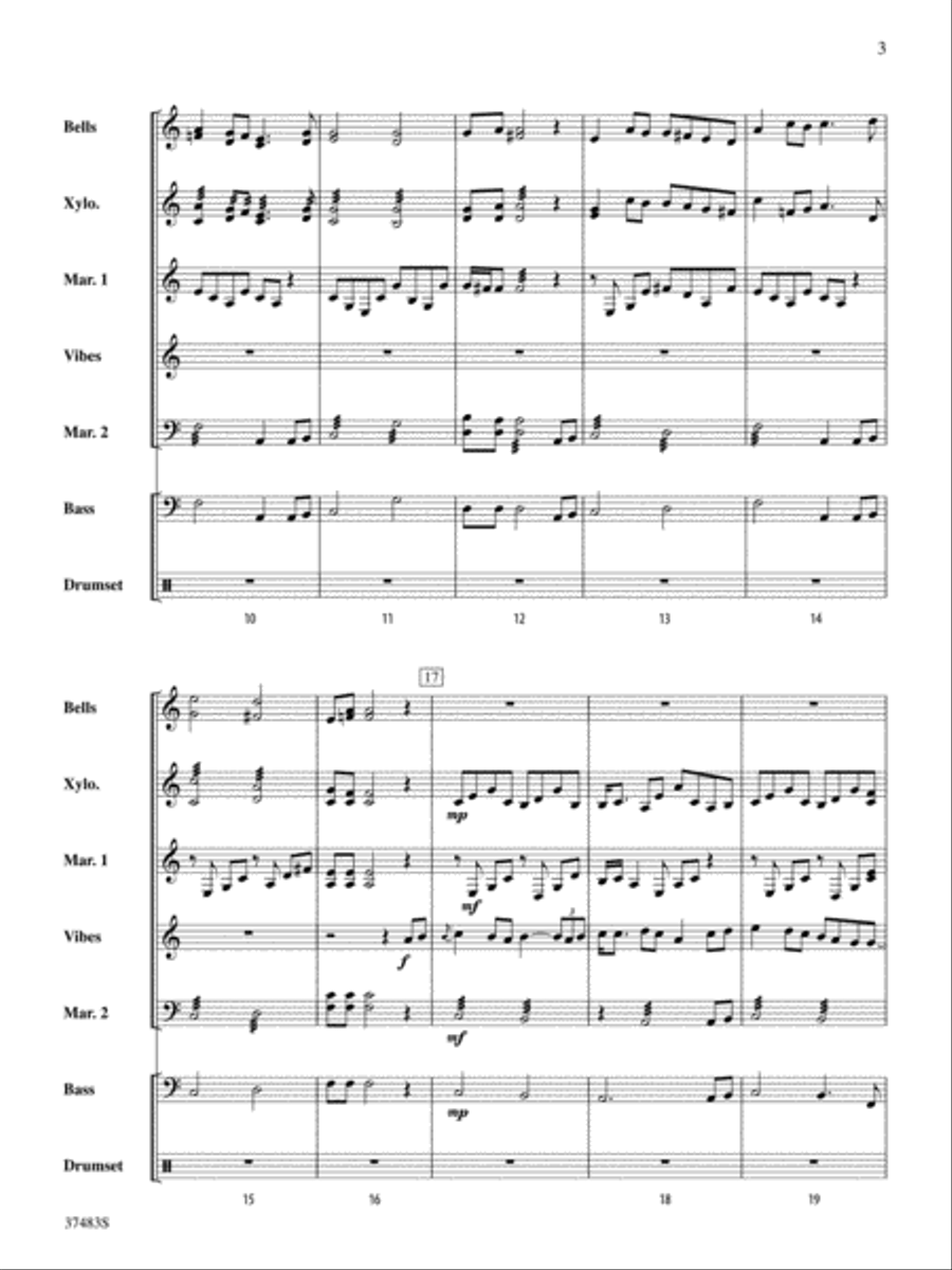 Led Zeppelin Medley Percussion Ensemble scores gallery preview page 4