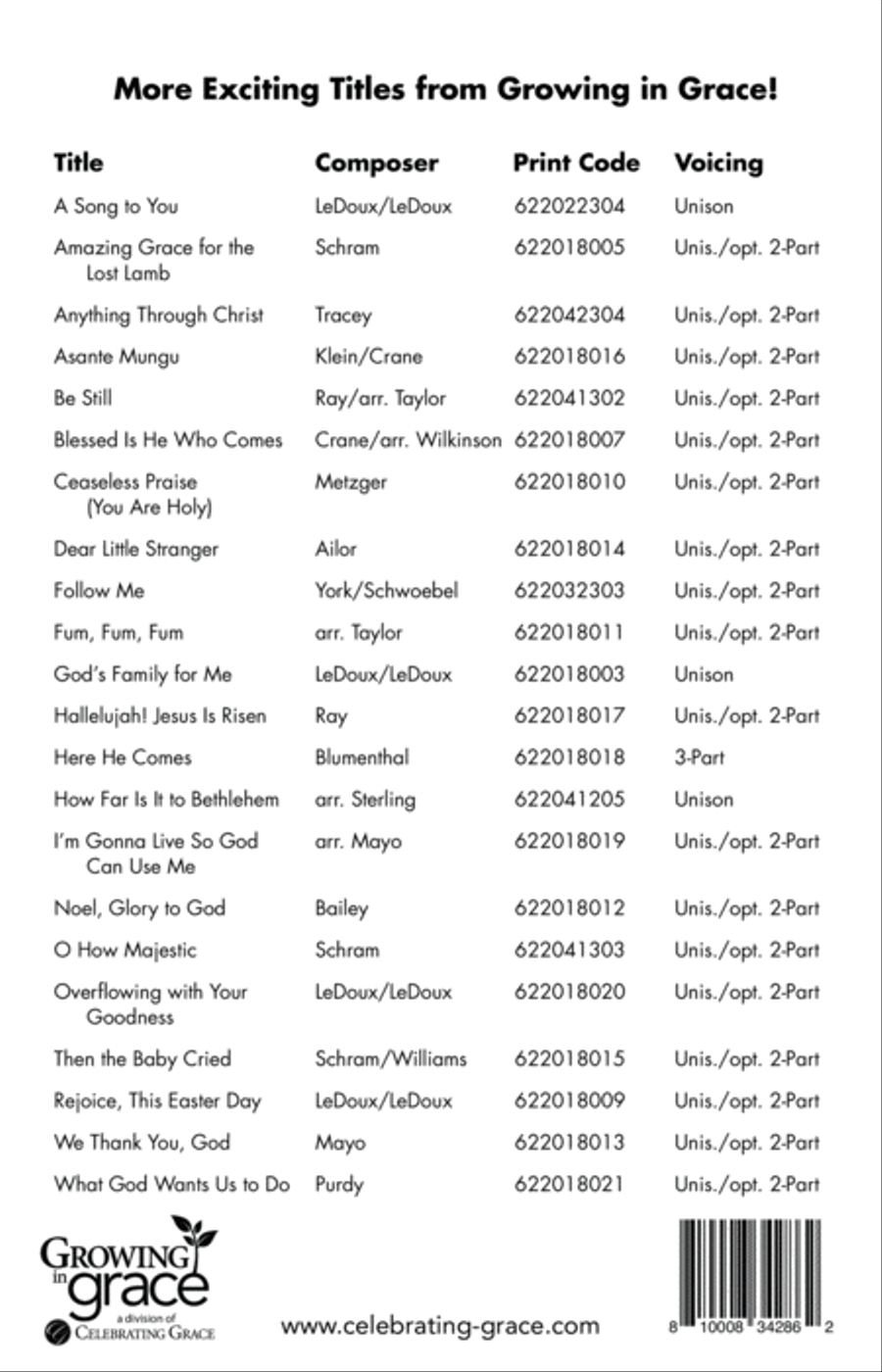 Here He Comes 3-Part scores gallery preview page 11