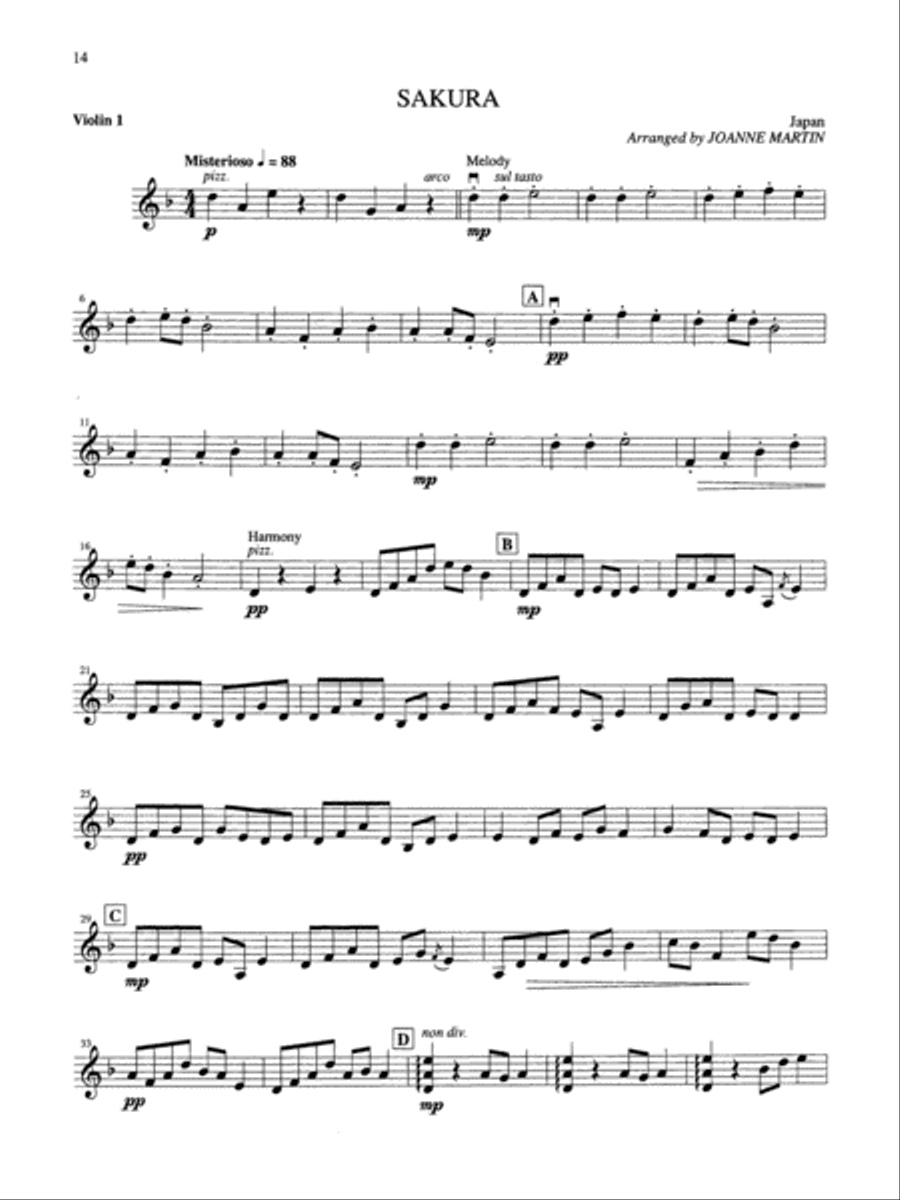 More Folk Strings for String Quartet or String Orchestra String Quartet scores gallery preview page 9