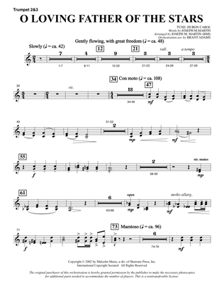 O Loving Father Of The Stars (from Morning Star) - Bb Trumpet 2,3