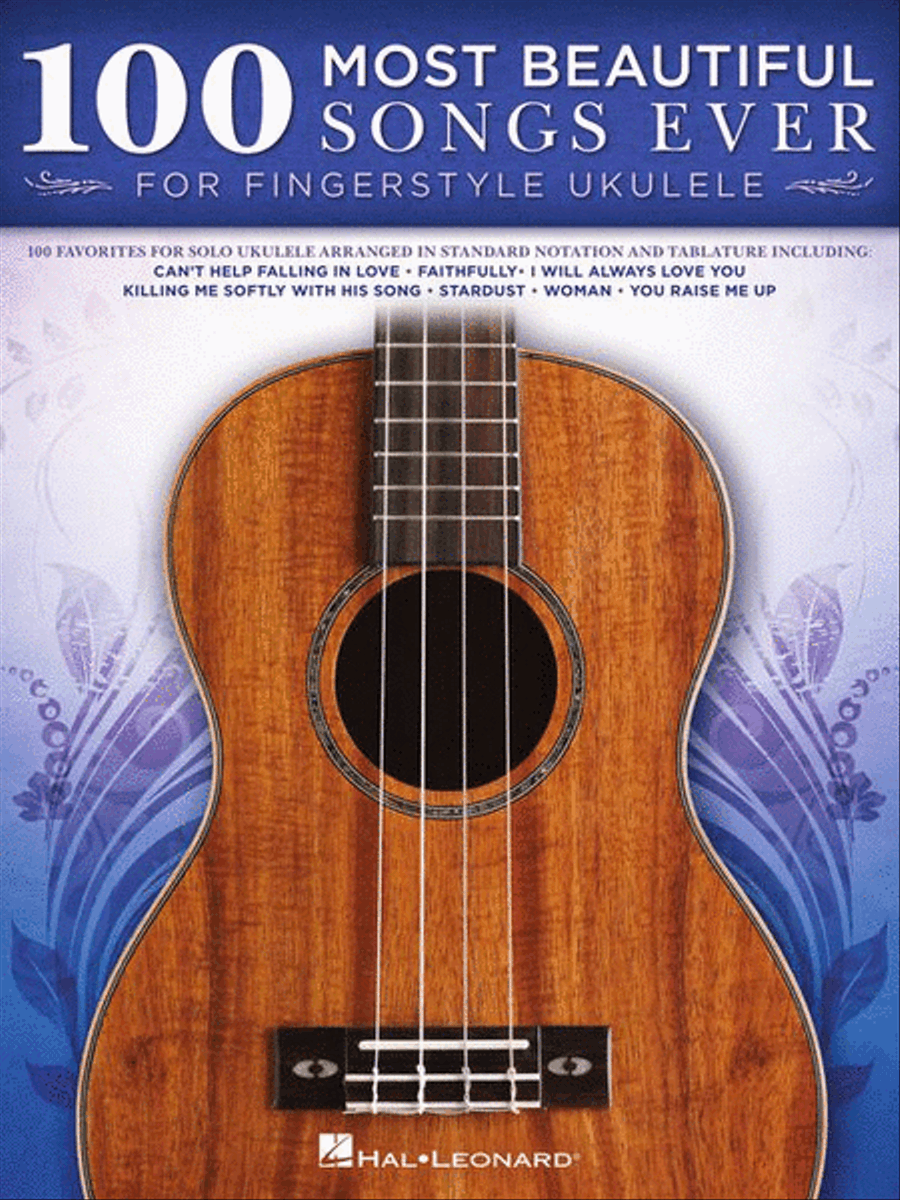 100 Most Beautiful Songs Ever for Fingerstyle Ukulele Guitar Tablature scores gallery preview page 3