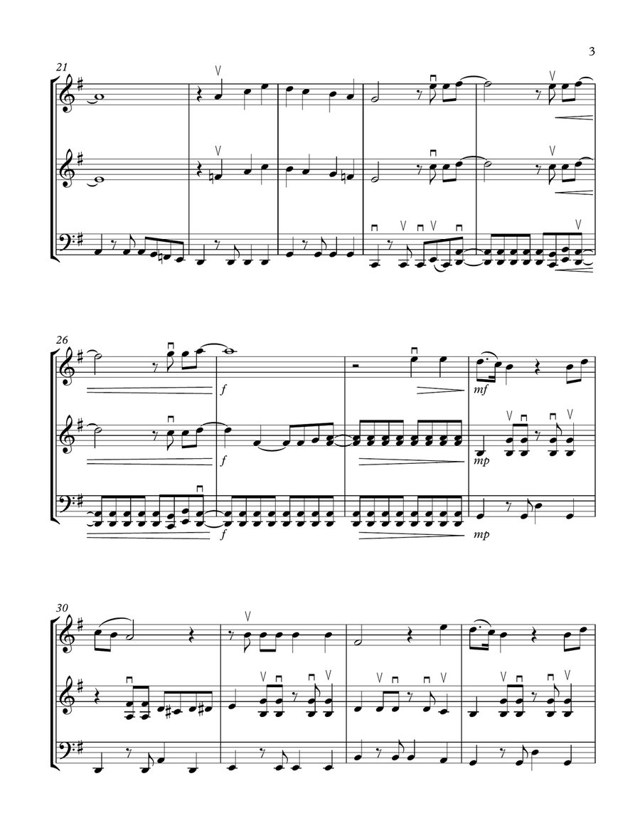I Want To Hold Your Hand String Trio scores gallery preview page 3