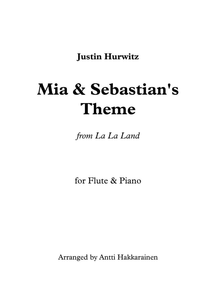Mia & Sebastian's Theme Flute Solo scores gallery preview page 1