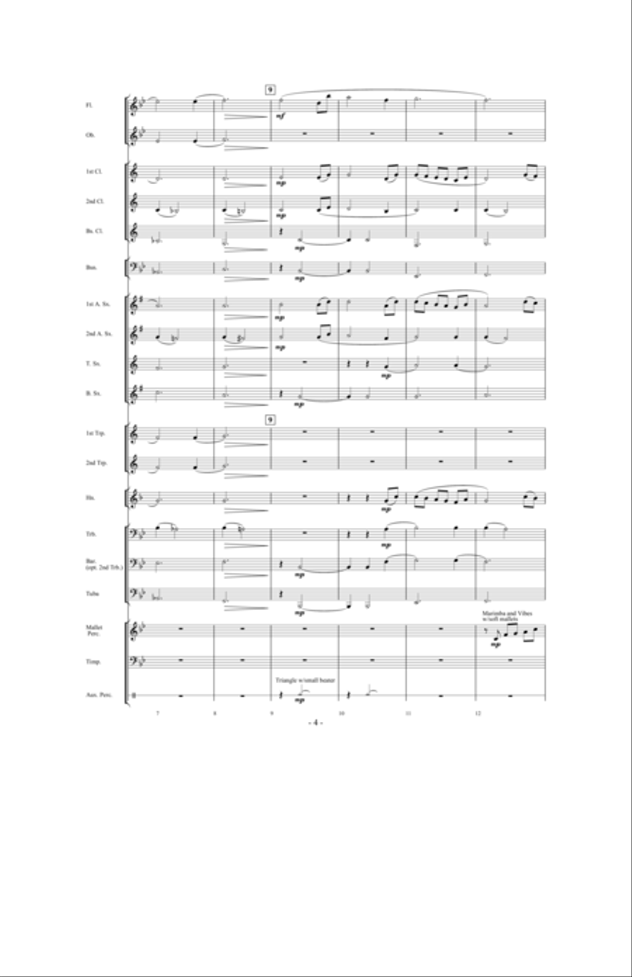 A Distant Light Concert Band scores gallery preview page 3
