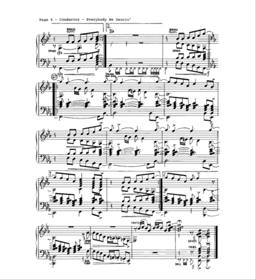 Everybody Be Dancin' Jazz Ensemble scores gallery preview page 6