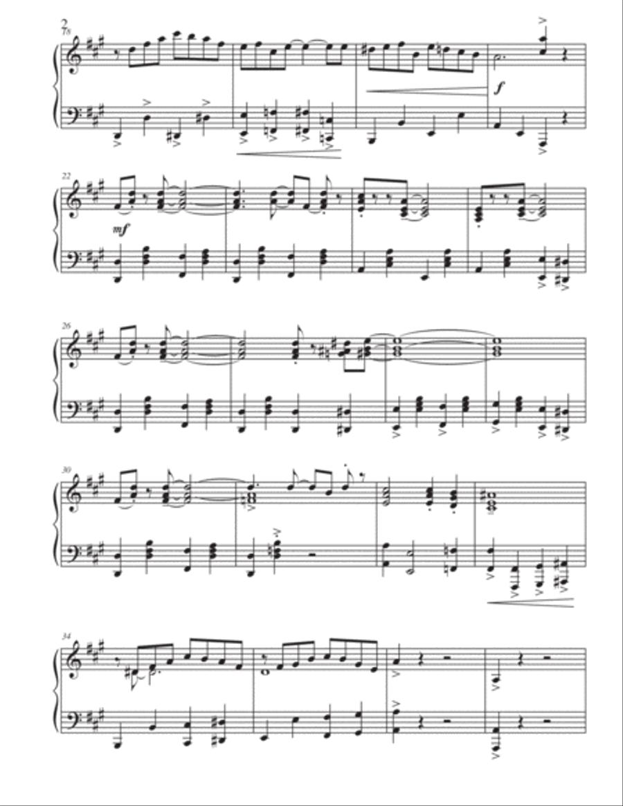 Cowbell Rondo Piano Solo scores gallery preview page 4