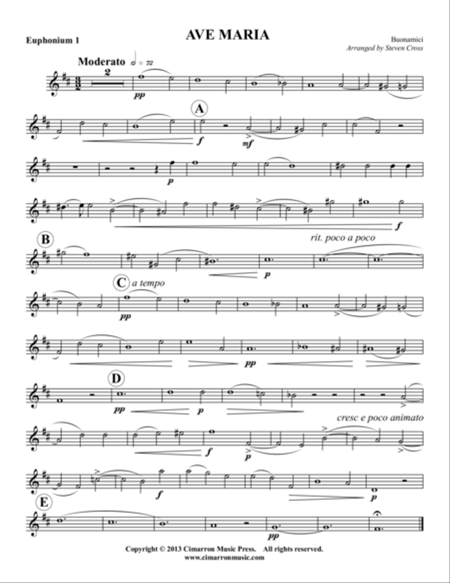 Ave Maria Ave Maria Tuba Quartet scores gallery preview page 4