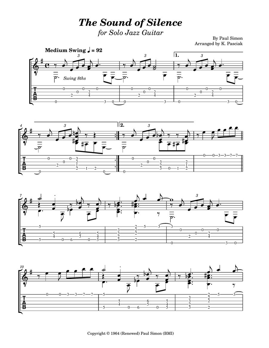 The Sound Of Silence The Sound Of Silence Acoustic Guitar scores gallery preview page 3