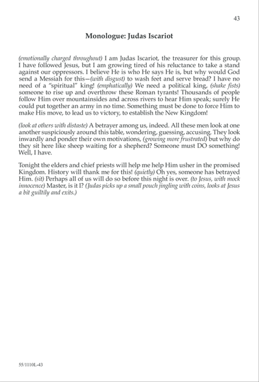 The Living Last Supper 4-Part scores gallery preview page 44