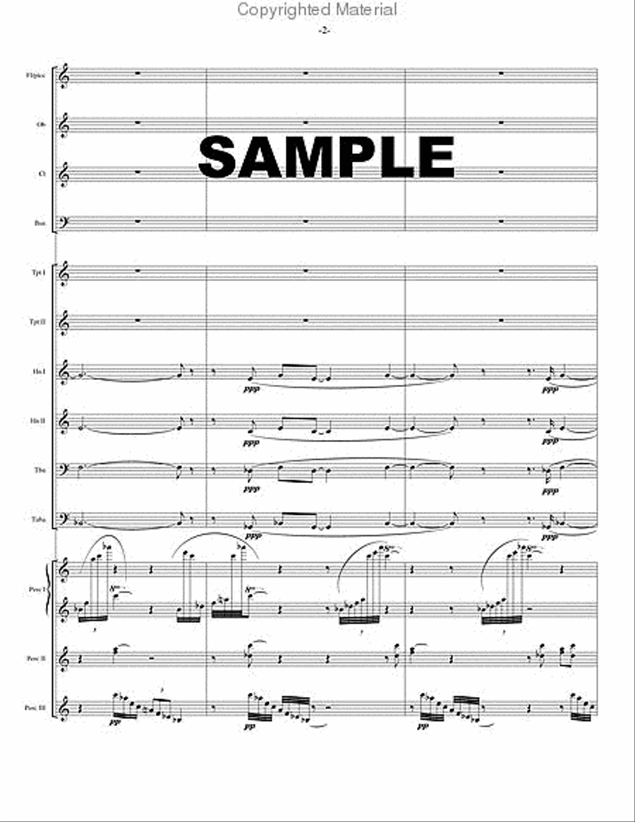 Serenade for Winds & Percussion Concert Band scores gallery preview page 3