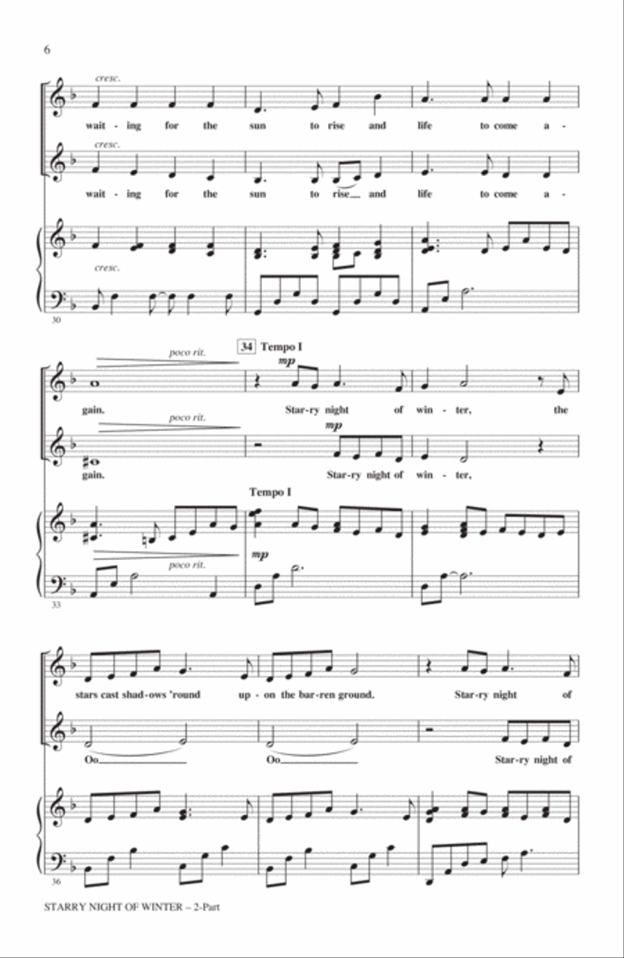 Starry Night Of Winter 2-Part scores gallery preview page 4