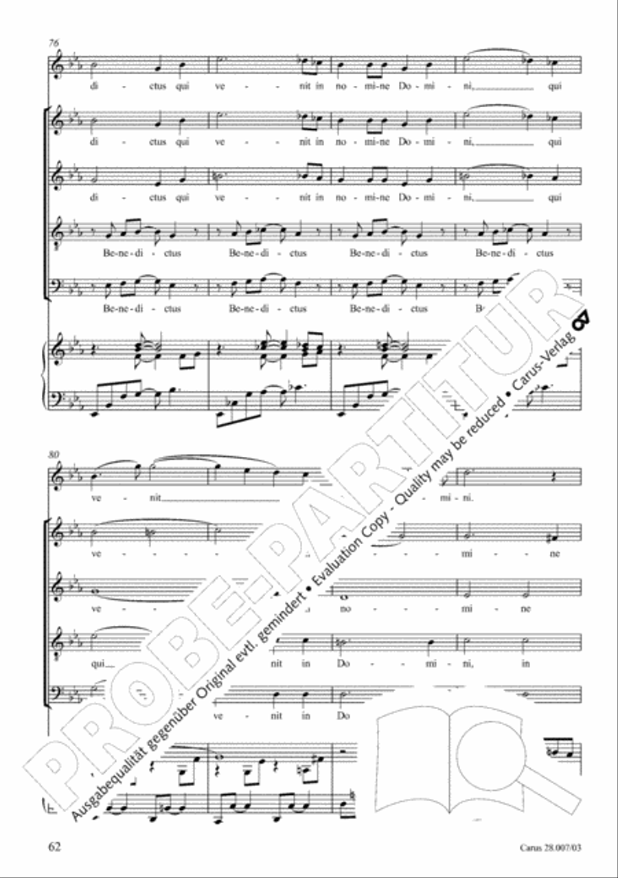 Missa latina Missa latina 4-Part scores gallery preview page 63
