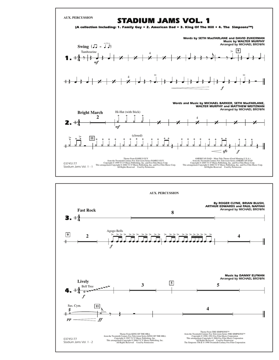 Stadium Jams - Vol. 1 - Aux Percussion
