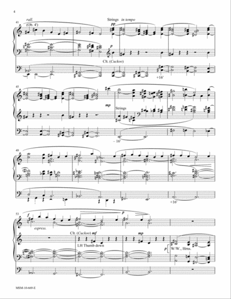 On Hearing the First Cuckoo in Spring Organ scores gallery preview page 4