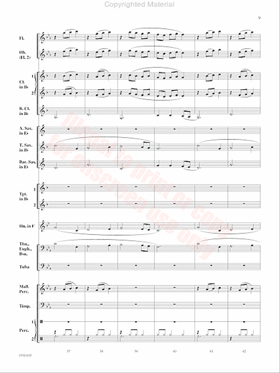 Adversary Adversary Concert Band scores gallery preview page 10