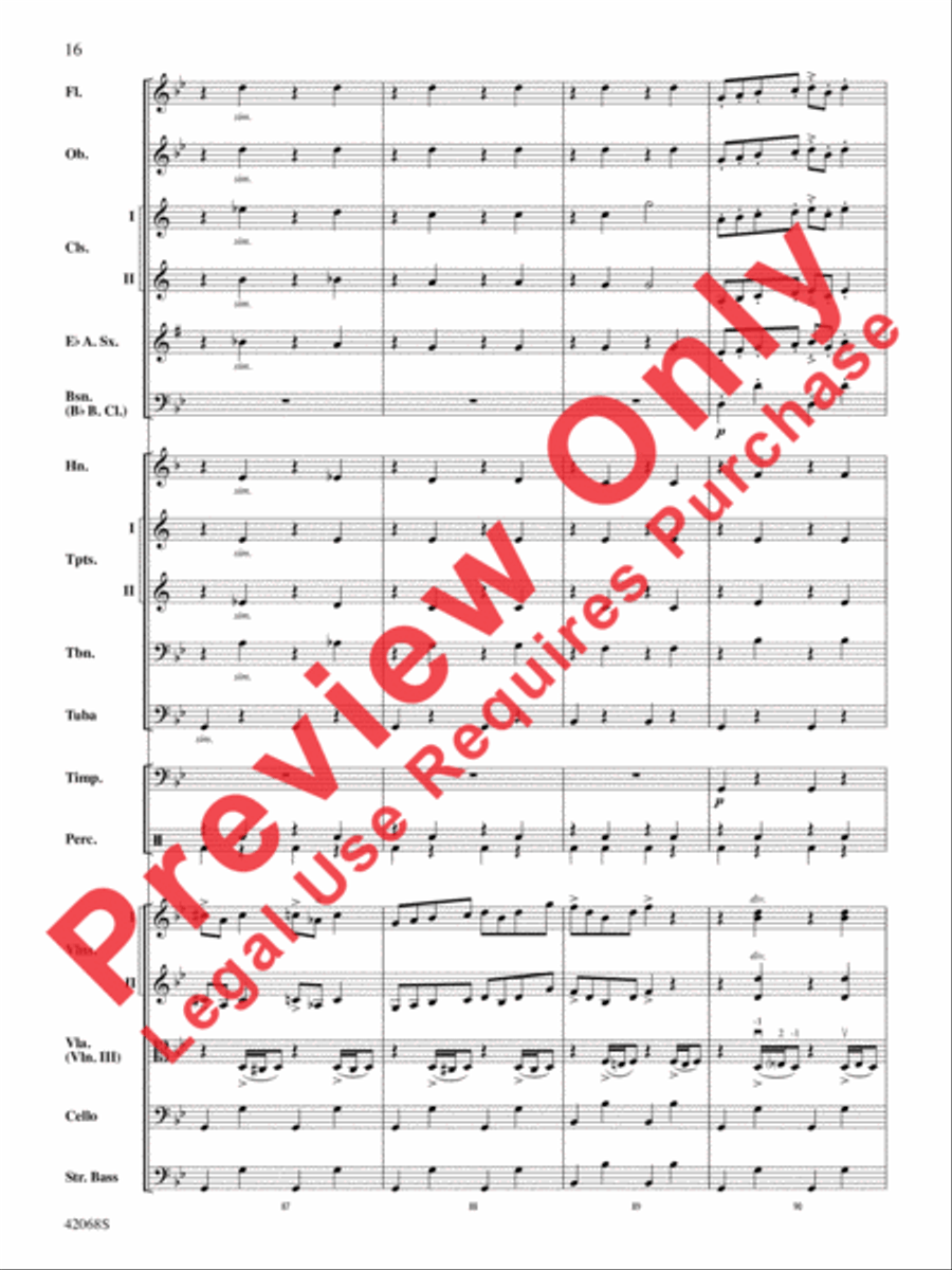Peer Gynt Suite Selections Full Orchestra scores gallery preview page 17