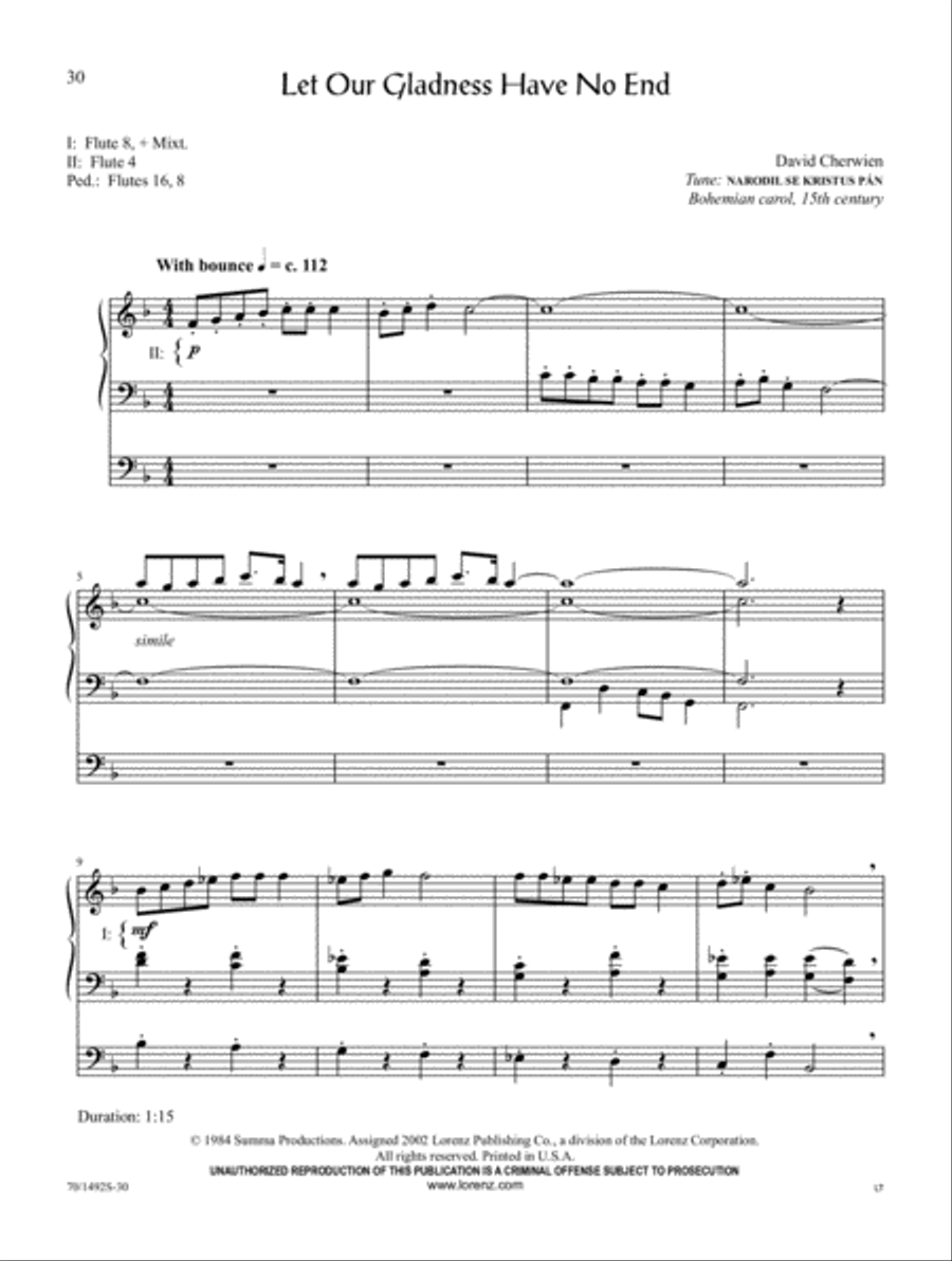 The David Cherwien Hymn Interpretation Series: Christmas, Volume 2 Organ Solo scores gallery preview page 12