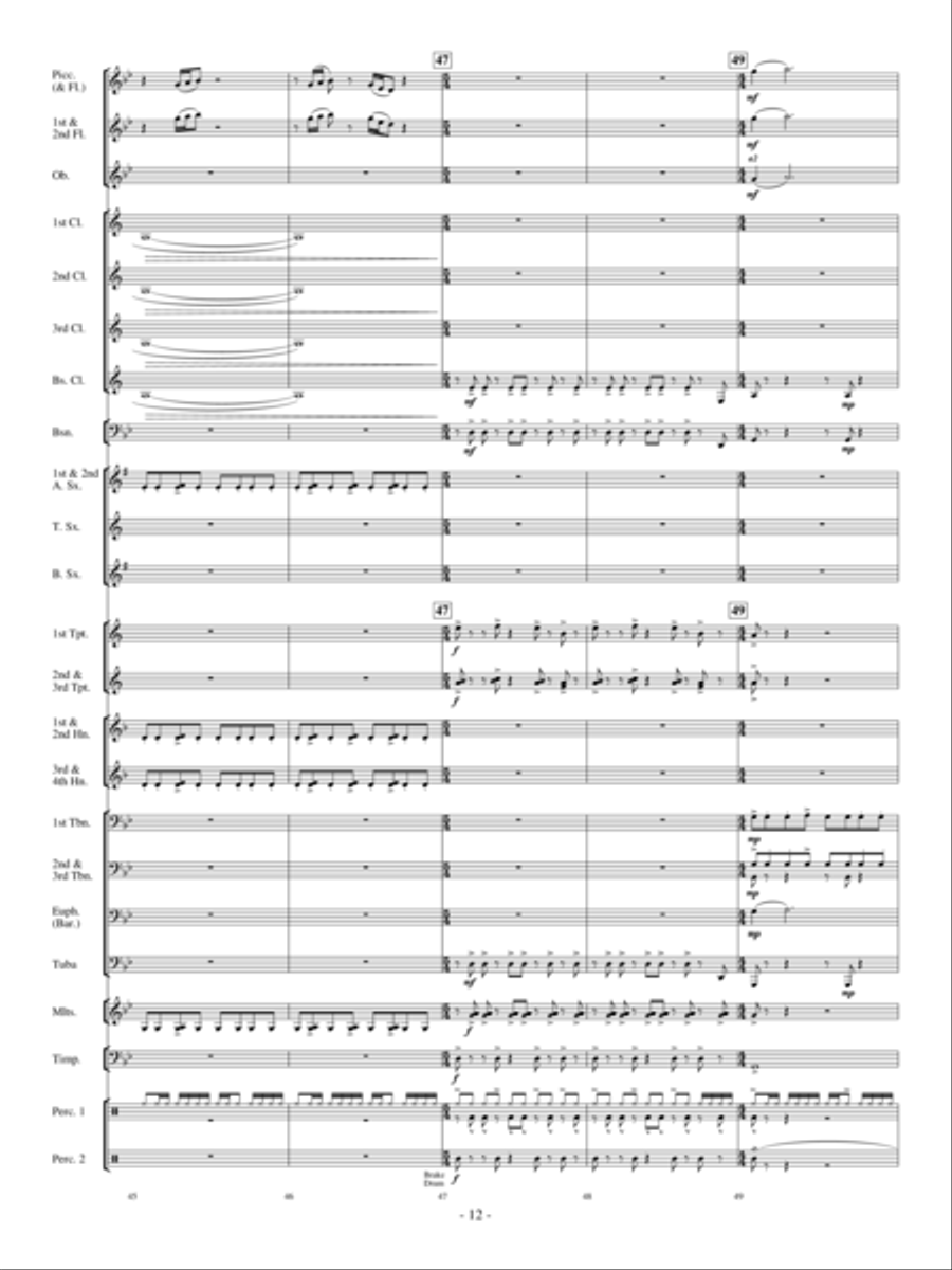 Sensei's Ride On The Cherry Blossom Express Concert Band scores gallery preview page 11