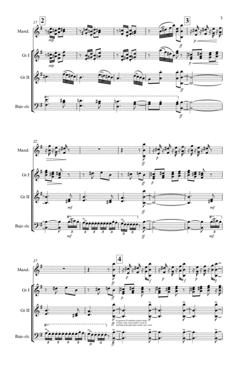 Dance of the Sugar Plum Fairy - Plucked quartet. Mandolin, 2 guitar & Bass guitar - Tchaikovsky image number null