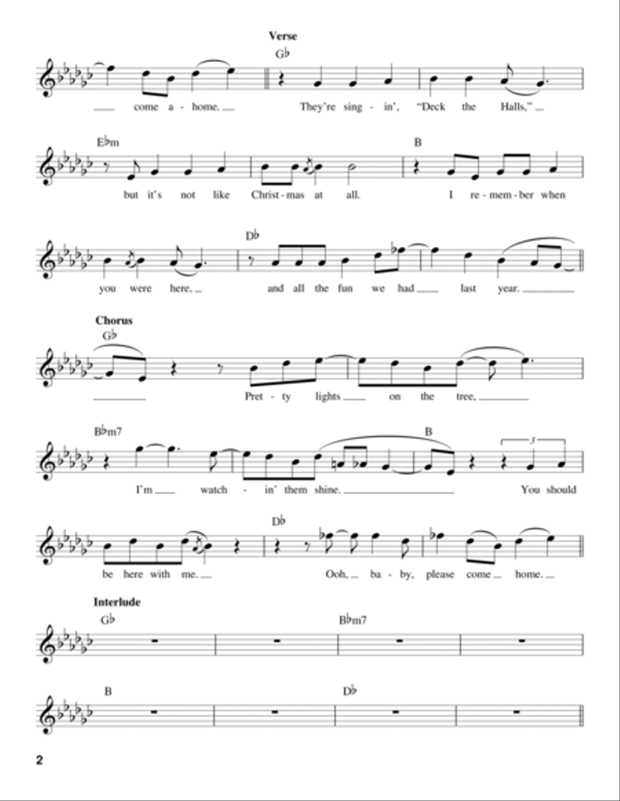 Christmas (Baby Please Come Home) Voice scores gallery preview page 2