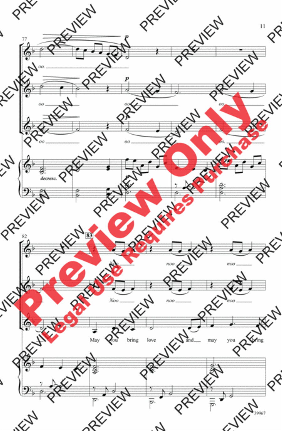 Sleepsong Sleepsong Women's Choir scores gallery preview page 11