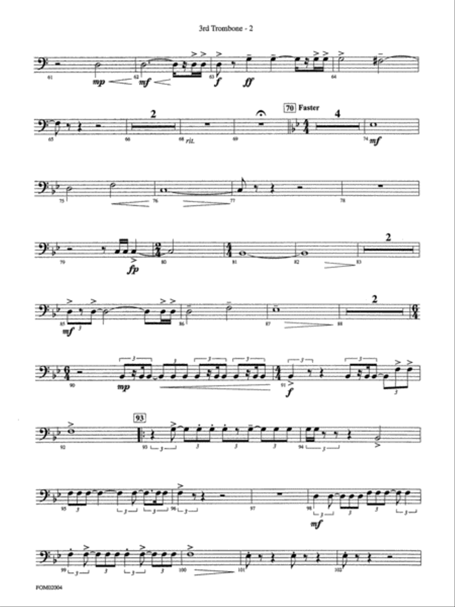Band of Brothers: 3rd Trombone Full Orchestra scores gallery preview page 2