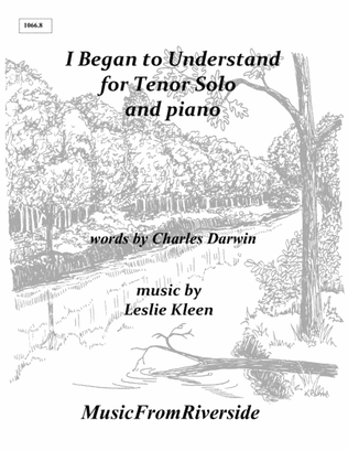 I Began to Understand for Tenor and Piano