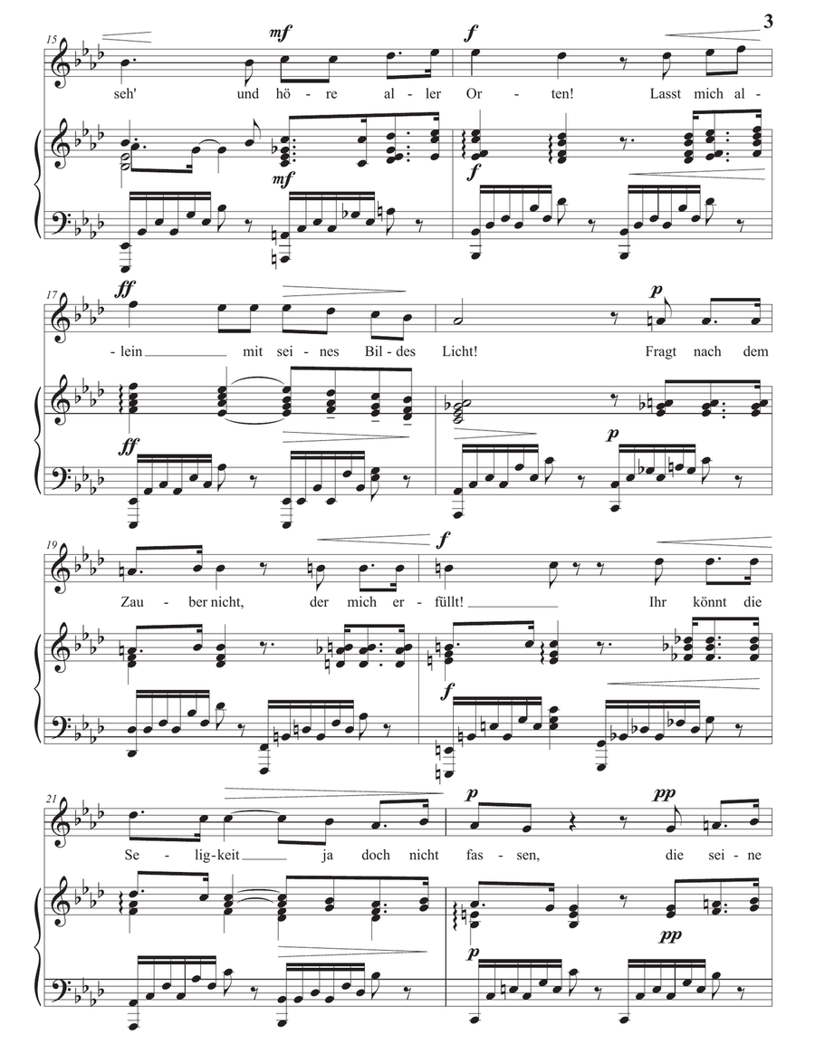 DVORÁK: Lasst mich allein! Op. 82 no. 1 (transposed to A-flat major) Voice scores gallery preview page 4
