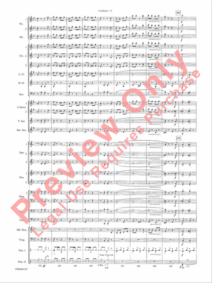 Cartoon Carnival Concert Band scores gallery preview page 16