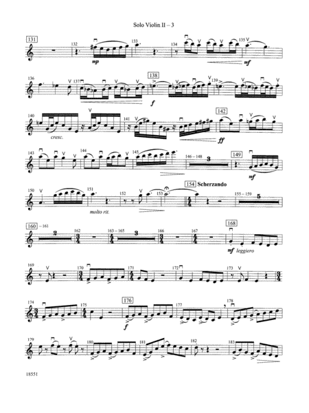Bailes para Orquesta (For Two Solo Violins and String Orchestra): Solo 2nd Violin