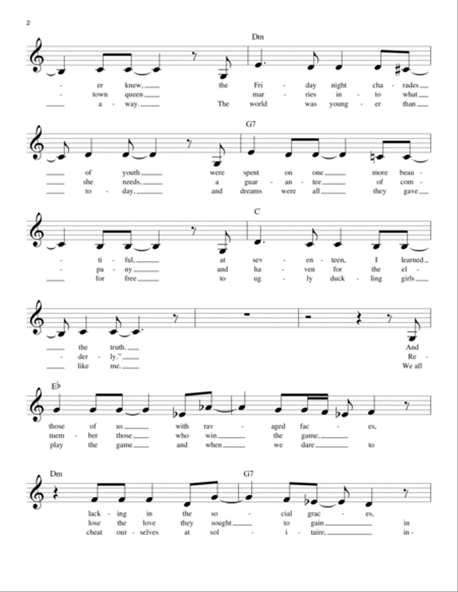 At Seventeen At Seventeen Piano scores gallery preview page 2