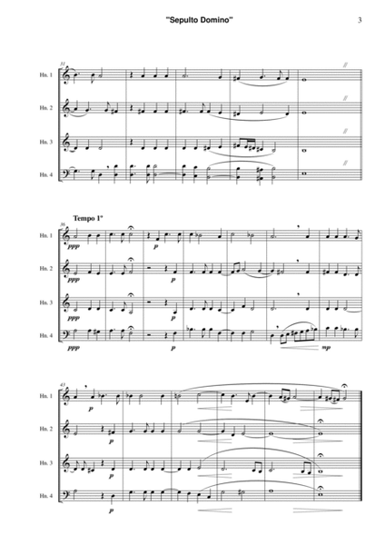 Sepulto Domino, ZWV 55:27 forn horn quartet image number null
