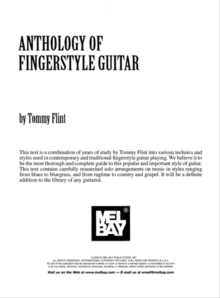 Anthology of Fingerstyle Guitar Acoustic Guitar scores gallery preview page 2