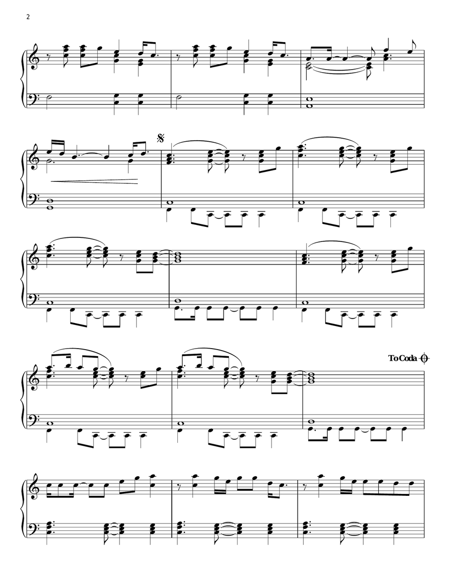 Some Nights Piano Solo scores gallery preview page 2