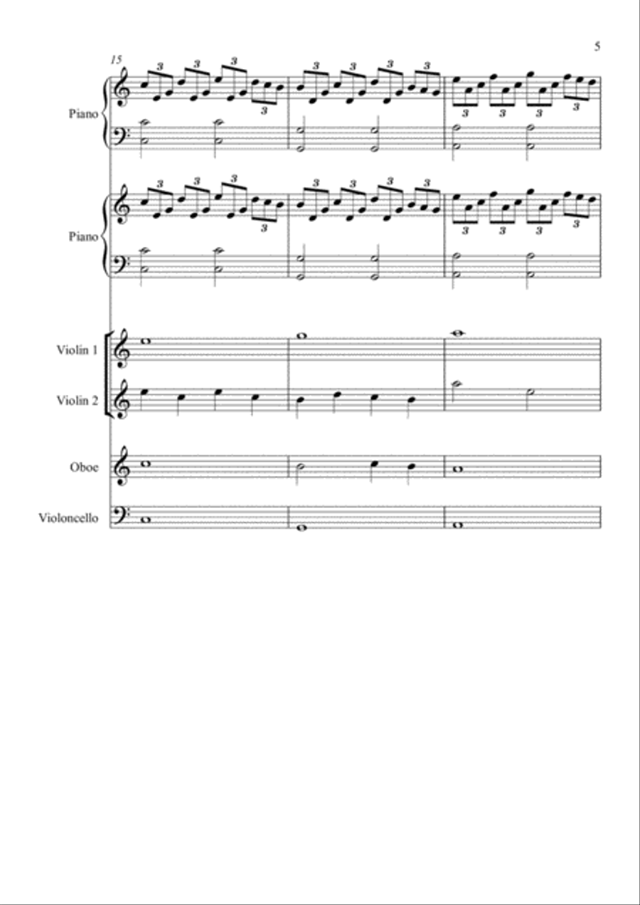 Elegance (by N.Félix) Elegance (by N.Félix) Small Ensemble scores gallery preview page 5