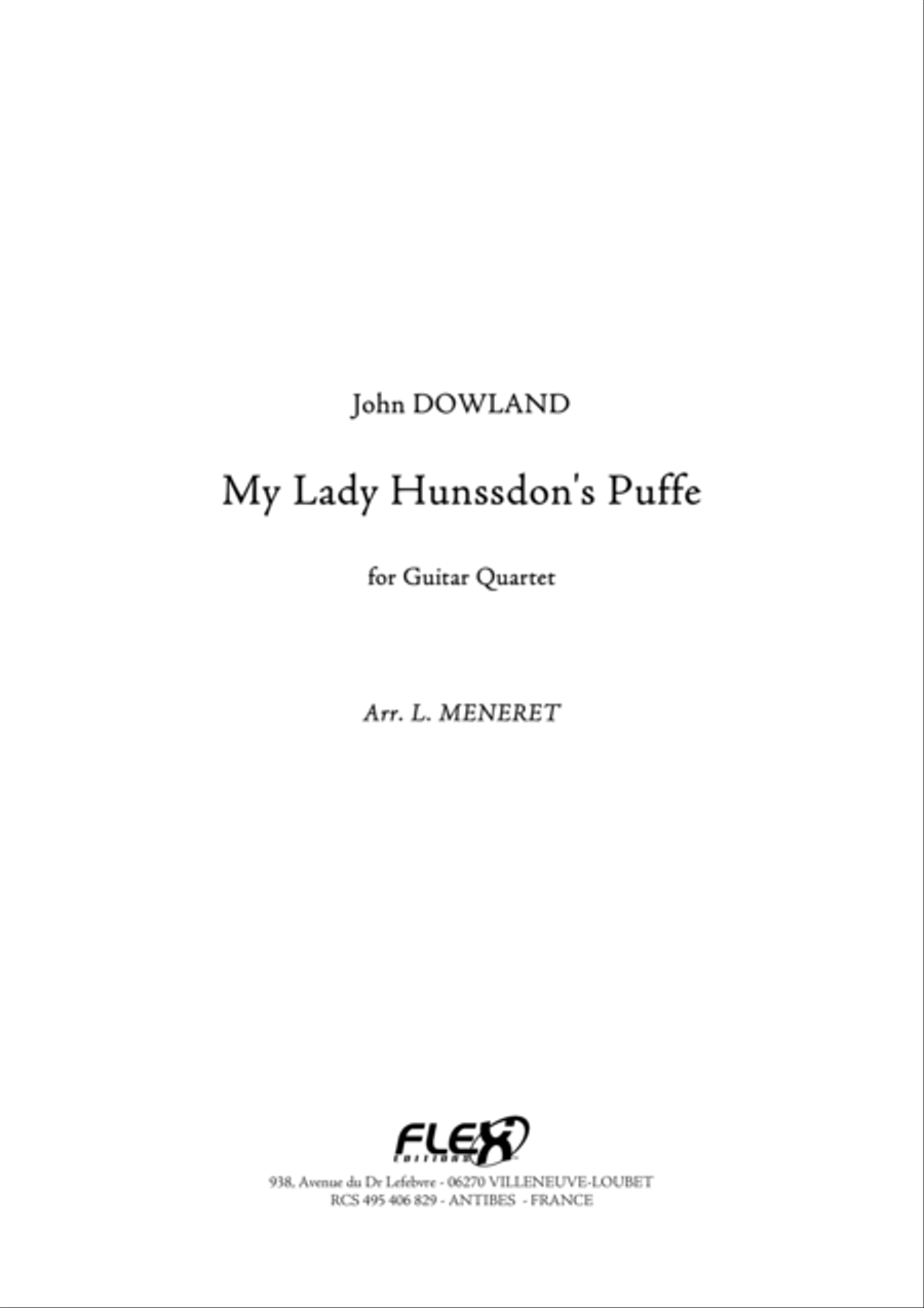 My Lady Hunssdon's Puffe Guitar Ensemble scores gallery preview page 1