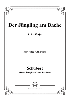 Schubert-Der Jüngling am Bache,G Major,for voice and piano