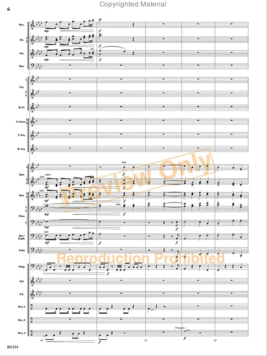 A Frontier Fought and a City Found Concert Band scores gallery preview page 4