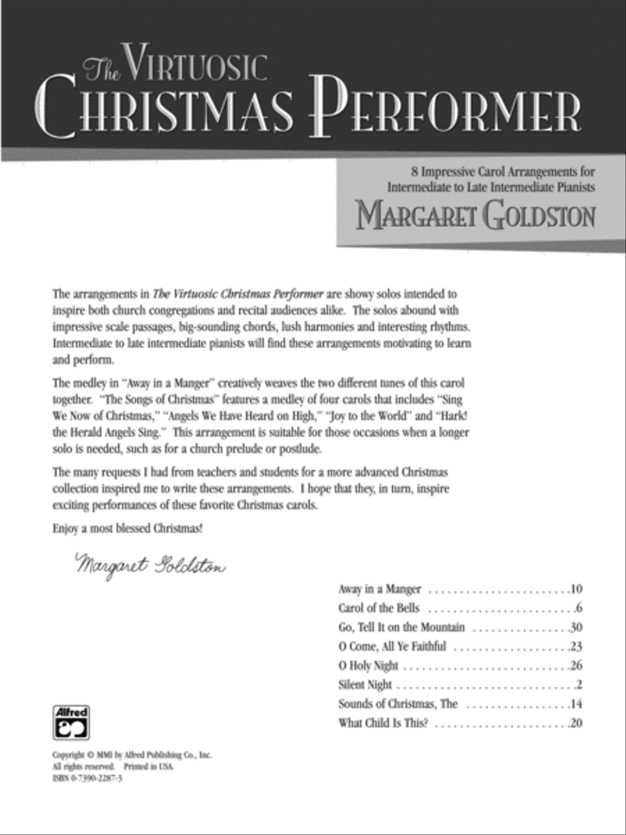The Virtuosic Christmas Performer Piano Solo scores gallery preview page 2
