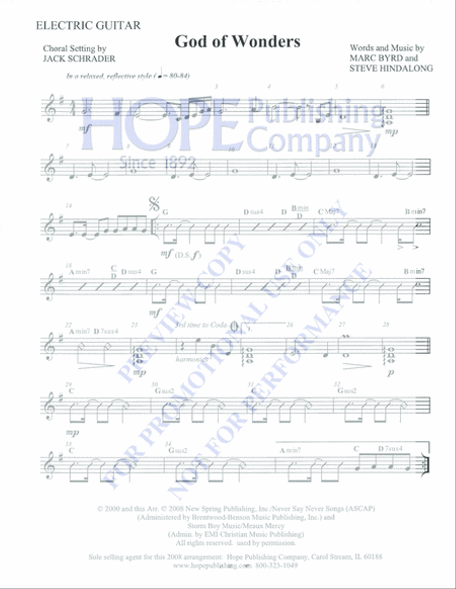 God of Wonders Choir scores gallery preview page 11