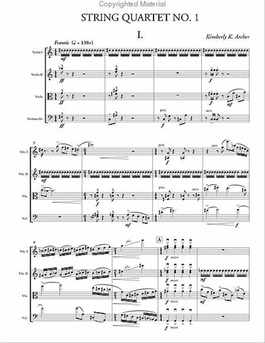 String Quartet No. 1 String Quartet scores gallery preview page 2