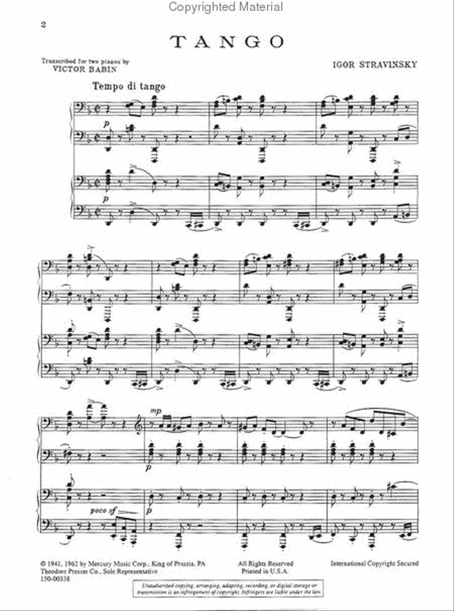 Tango Chamber Music scores gallery preview page 2