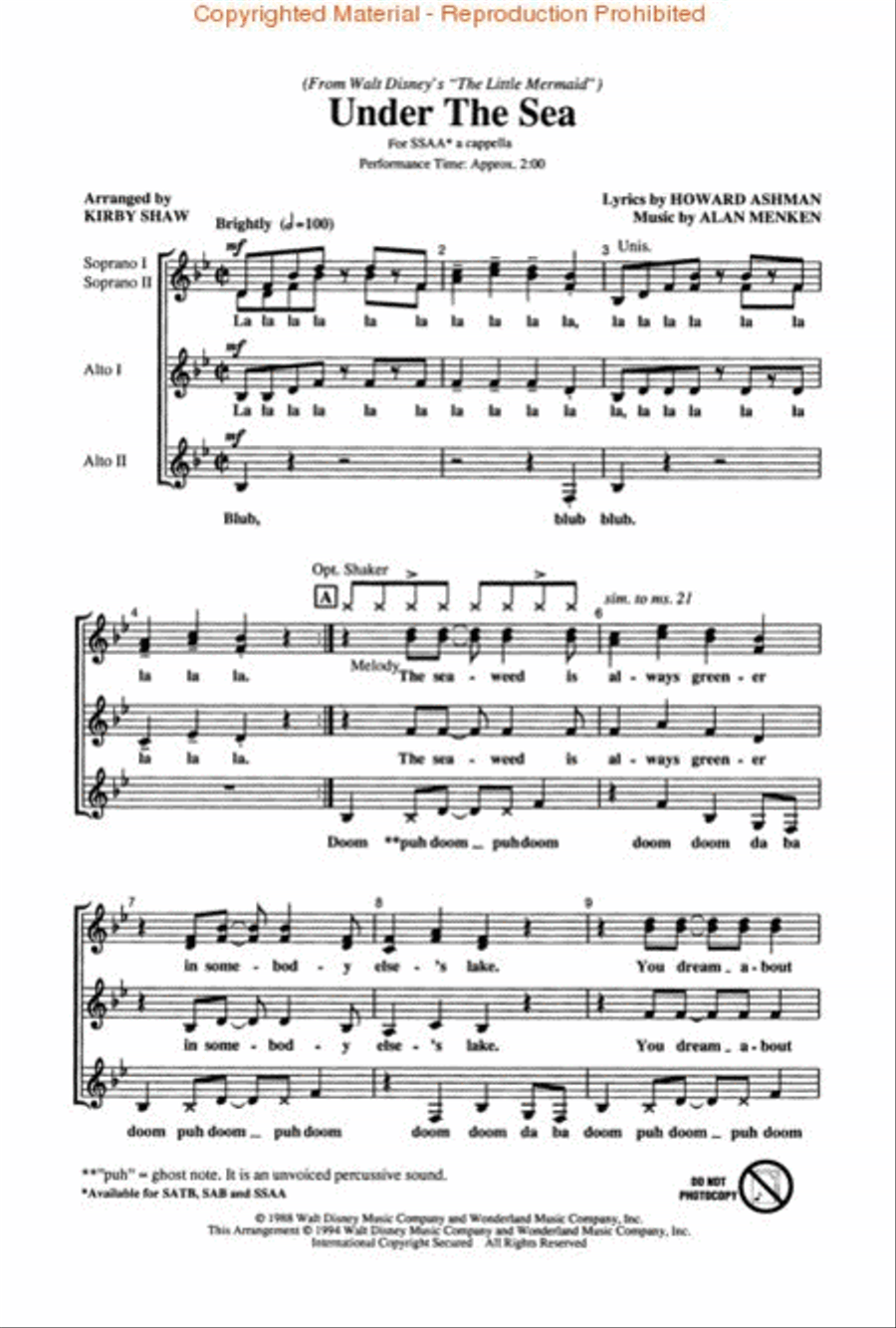 Under the Sea Under the Sea SSAA scores gallery preview page 2
