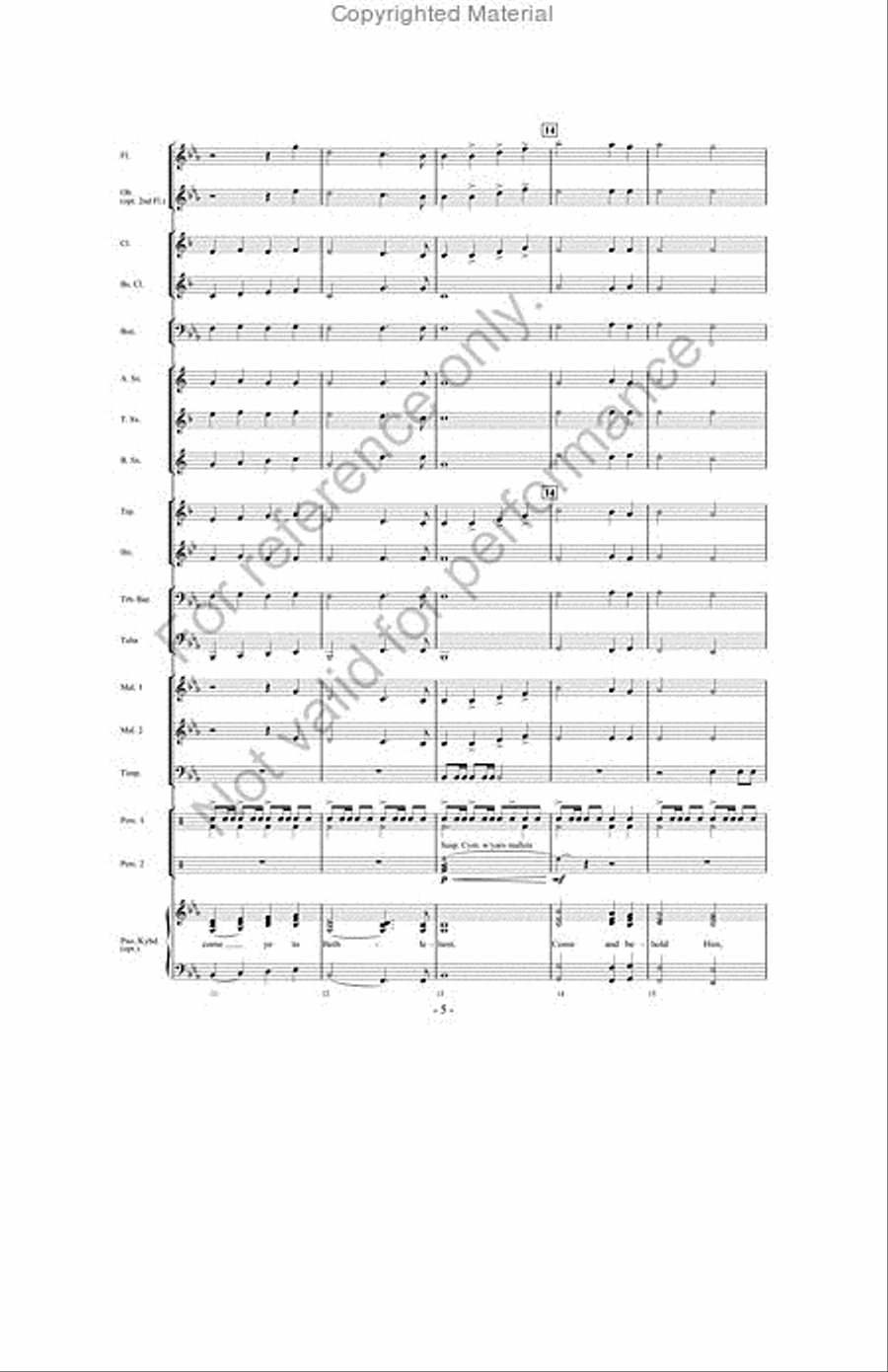 Songs Of Christmas Cheer! Concert Band scores gallery preview page 4