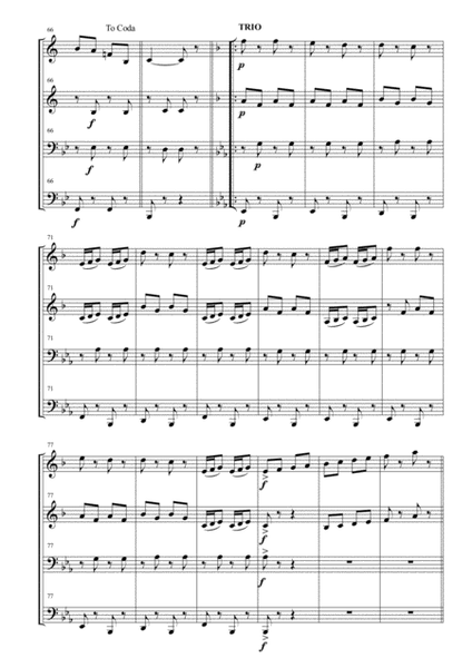 Tritsch-Tratsch Polka for Brass Quartet image number null