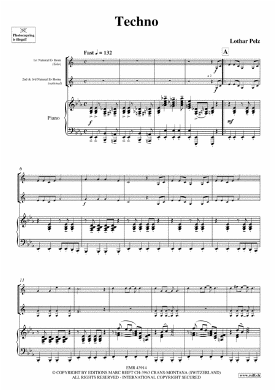 Techno Piano Accompaniment scores gallery preview page 3