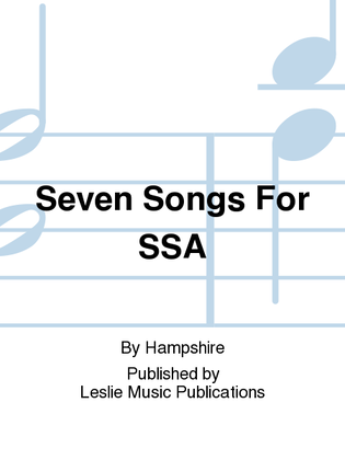 Book cover for Seven Songs For SSA