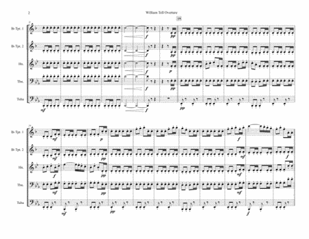 William Tell Overture - Brass Quintet image number null